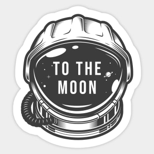 Crypto to the moon astronaut helmet Sticker